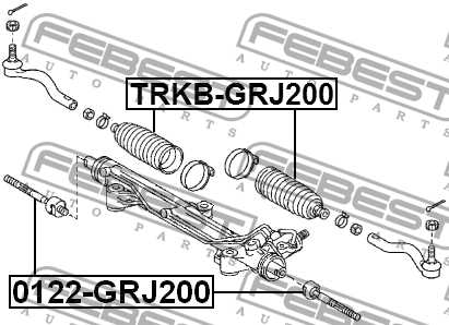 Пыльник рулевой TOYOTA LAND CRUISER 200 2007- <b>FEBEST TRKB-GRJ200</b> - изображение 1