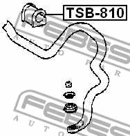 Опора стабилизатора FEBEST TSB-810 - изображение 3