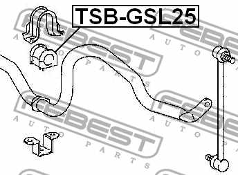 Опора стабилизатора FEBEST TSB-GSL25 - изображение 3