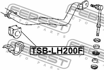Опора стабилизатора FEBEST TSB-LH200F - изображение 3