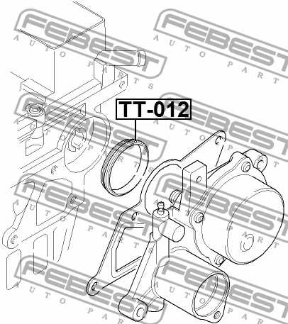 Кольцо уплотн вакуум насоса FORD TRANSIT TT9 2006-2013 <b>FEBEST TT-012</b> - изображение 1
