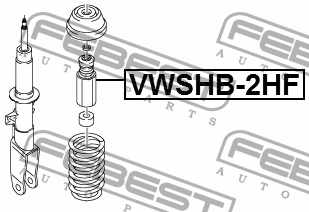 Пыльник переднего амортизатора FEBEST VWSHB-2HF - изображение 1