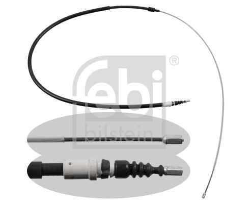 Трос ручника задний! L=2035 Citroen C4,Peugeot 307 1.4-2.0 00> <b>FEBI BILSTEIN 49628</b> - изображение