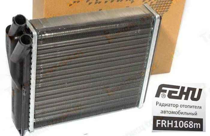 Радиатор отопителя ВАЗ 2123 Шеви Нива алюминиевый <b>FEHU FRH1068m</b> - изображение Радиатор отопителя ВАЗ 2123 Шеви Нива алюминиевый <b>FEHU FRH1068m</b> - изображение