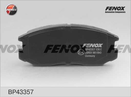 Колодки передние Mitsubishi Lancer, Colt 1.3-1.8, 89-00 <b>FENOX BP43357</b> - изображение 1