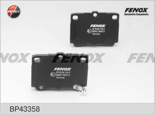 Колодки задние Mitsubishi Montero Sport, 98- <b>FENOX BP43358</b> - изображение 1