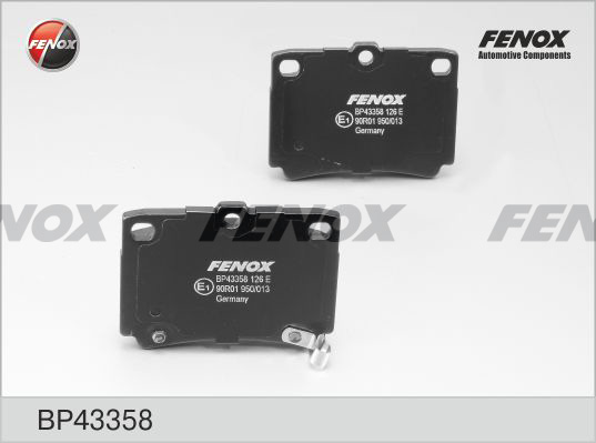 Колодки задние Mitsubishi Montero Sport, 98- <b>FENOX BP43358</b> - изображение