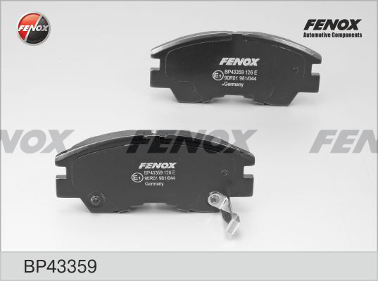 Колодки передние Mitsubishi Pajero 2.5TD-3.0, 87-91, L300 1.6-2.5TD, -94 <b>FENOX BP43359</b> - изображение