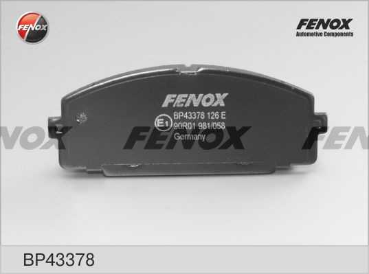 Колодки передние Toyota Hiace 2.0-2.7 +4WD, 95-, SUMITOMO <b>FENOX BP43378</b> - изображение 1