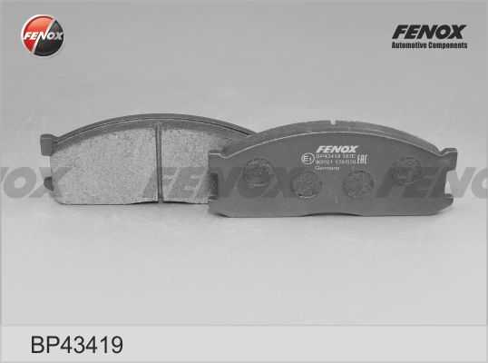 Колодки передние Mazda E2000, 2200 &4WD 2.0-2.2D 84-97 <b>FENOX BP43419</b> - изображение 1