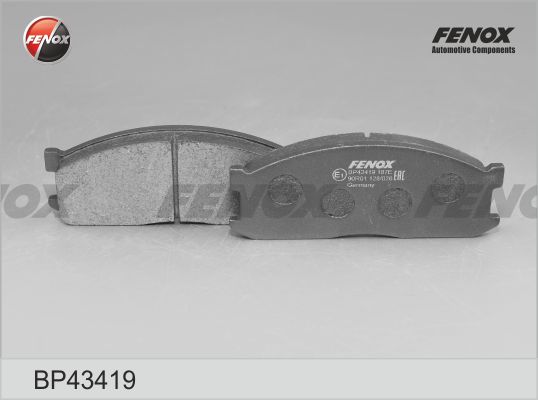 Колодки передние Mazda E2000, 2200 &4WD 2.0-2.2D 84-97 <b>FENOX BP43419</b> - изображение