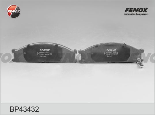 Колодки передние Nissan Navara, Terrano 2.4i-3.0 87-97, NP300, 08- <b>FENOX BP43432</b> - изображение