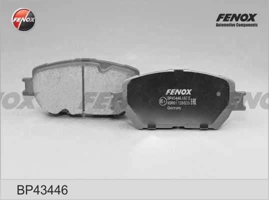 Колодки передние Toyota Camry 2.4-3.0, 01- <b>FENOX BP43446</b> - изображение 1
