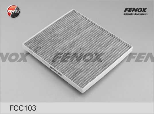 Фильтр салонный угольный Hyundai Solaris 10-, Tucson 04-10, Kia Rio 05-, Cerato 09- 1.6 <b>FENOX FCC103</b> - изображение 1