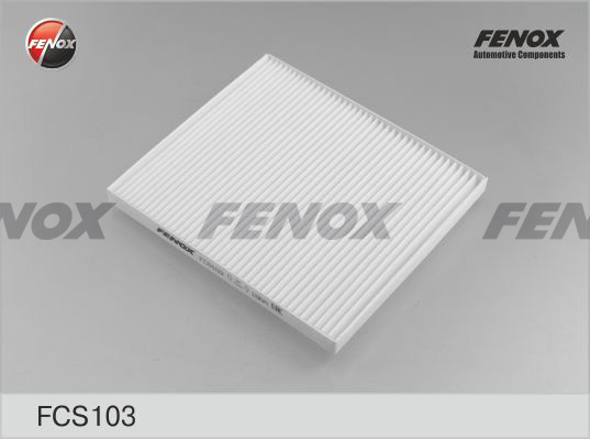 Фильтр салонный Hyundai Solaris 10-, Tucson 04-10, Kia Rio 05-, Sportage 04-, Cerato 09- <b>FENOX FCS103</b> - изображение
