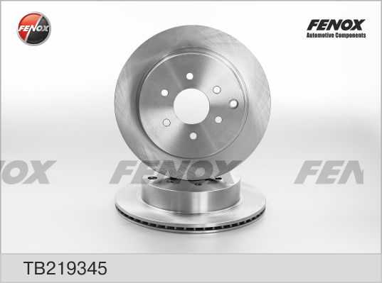 Диск тормозной задний NISSAN Pathfinder, 2.5-4.0, 05- <b>FENOX TB219345</b> - изображение