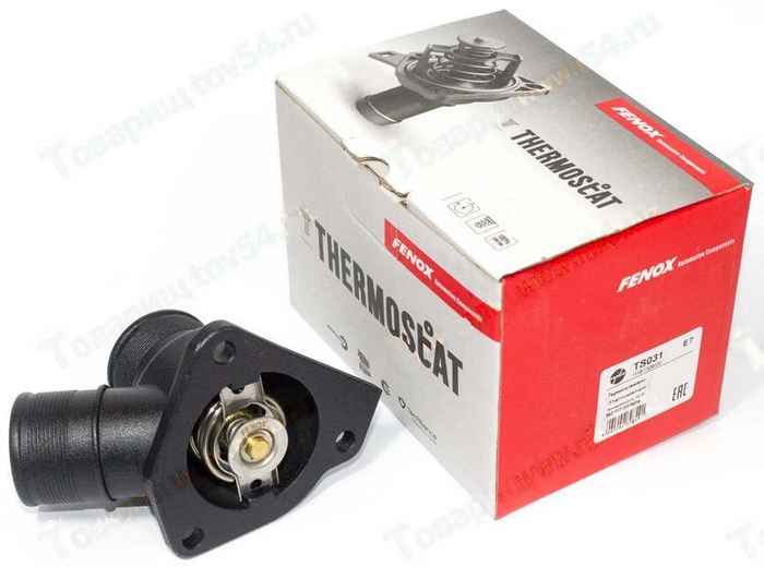 Термостат ВАЗ 1118 Калина крышка с термоэлементом 85°С <b>FENOX TS031E7</b> - изображение Термостат ВАЗ 1118 Калина крышка с термоэлементом 85°С <b>FENOX TS031E7</b> - изображение