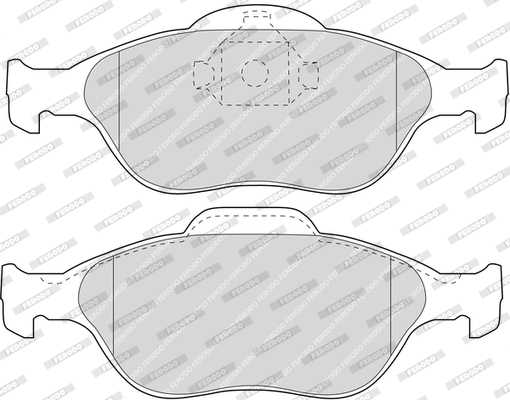 Колодки передние FORD FIESTA IV-V, FUSION, MAZDA 2 (DY) <b>FERODO FDB1394W</b> - изображение 1