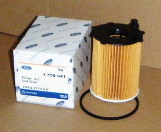 Фильтр масляный / Fiesta, Focus-I/II, Fusion <b>FORD 1359941</b> - изображение