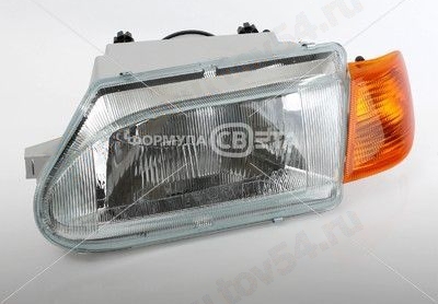 Фара ВАЗ 2115 желтый поворотник (аналог Киржач) правая стекло <b>Формула света 015.3711</b> - изображение