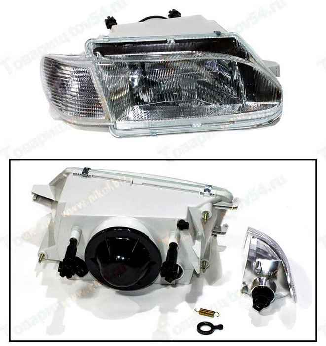 Фара ВАЗ 2115 с белым поворотником правая (аналог BOSCH) без ламп <b>Формула света 21014.3711-01</b> - изображение