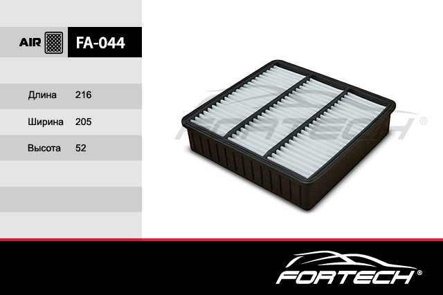 Фильтр воздушный MITSUBISHI: Lancer VIII (CK_A; CJ_A; CN_9A; CP_9A) (95-03), Lancer IX (CS_A) (03-08 <b>FORTECH FA044</b> - изображение 2