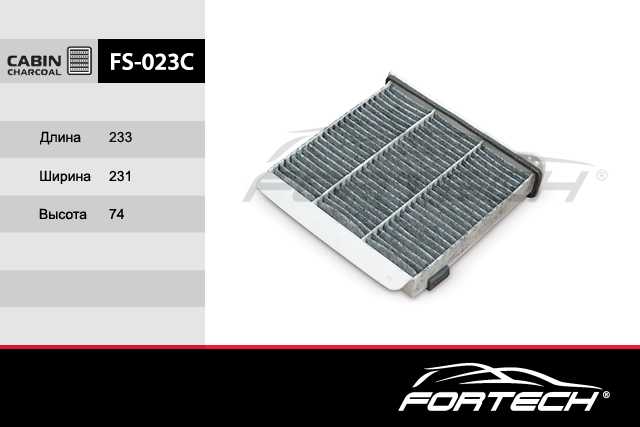 Фильтр салона угольный MITSUBISHI: Lancer IX (CS_A) (03-08), Outlander I (03-07), Grandis (04~) <b>FORTECH FS023C</b> - изобра Фильтр салона угольный MITSUBISHI: Lancer IX (CS_A) (03-08), Outlander I (03-07), Grandis (04~) <b>FORTECH FS023C</b> - изображение