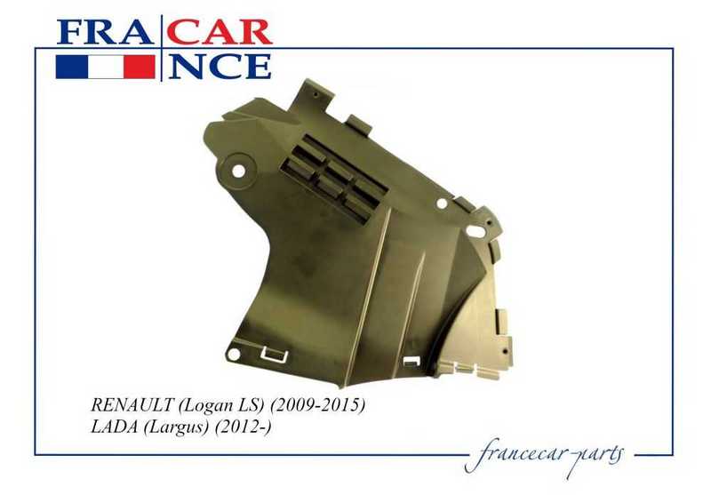 Защита бампера переднего левая RENAULT (Logan ph2 с 10) , LADA (Largus) <b>FRANCECAR FCR210370</b> - изображение 1