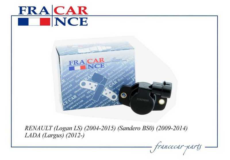 Датчик положения дросельной заслонки RENAULT Logan (LS) (2004-), Logan II (L8) (2013-), Sandero (2007-)/ LADA Largus (2012-) <b>FRANCECAR FCR210397</b> - изображение 1