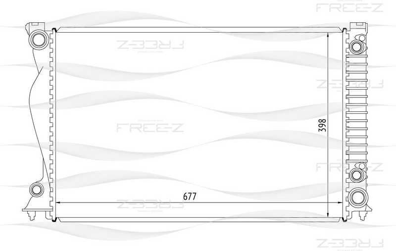 Радиатор AUDI A6 04-> <b>FREEZ KK0102</b> - изображение