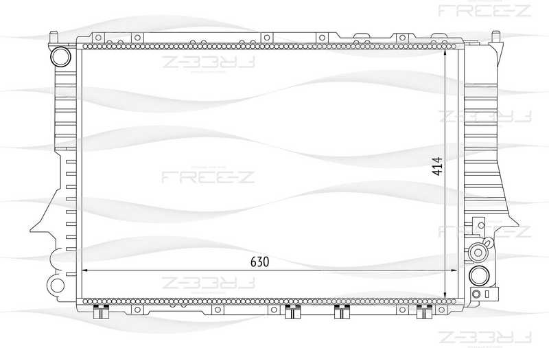 Радиатор AUDI 100/A6 91-> <b>FREEZ KK0112</b> - изображение