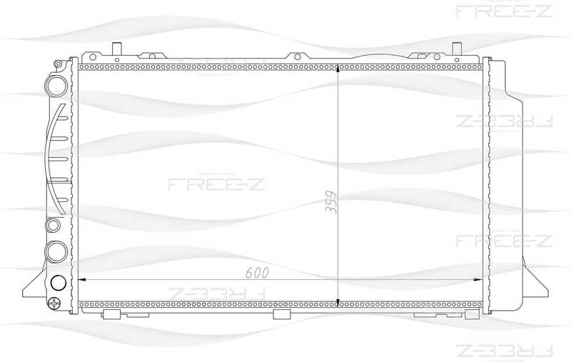Радиатор AUDI 80 91-> <b>FREEZ KK0114</b> - изображение