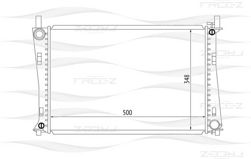 Радиатор FORD Fiesta/Fusion 01->/MAZDA 2 03-> <b>FREEZ KK0147</b> - изображение