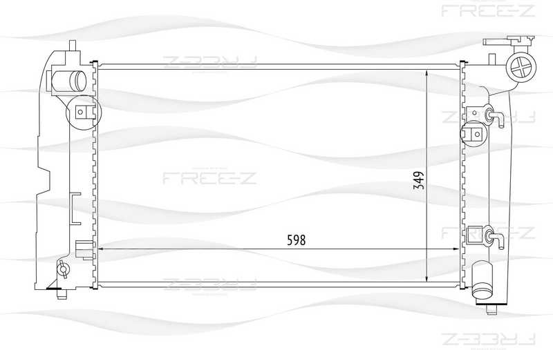 Радиатор TOYOTA Corolla 02-> <b>FREEZ KK0192</b> - изображение