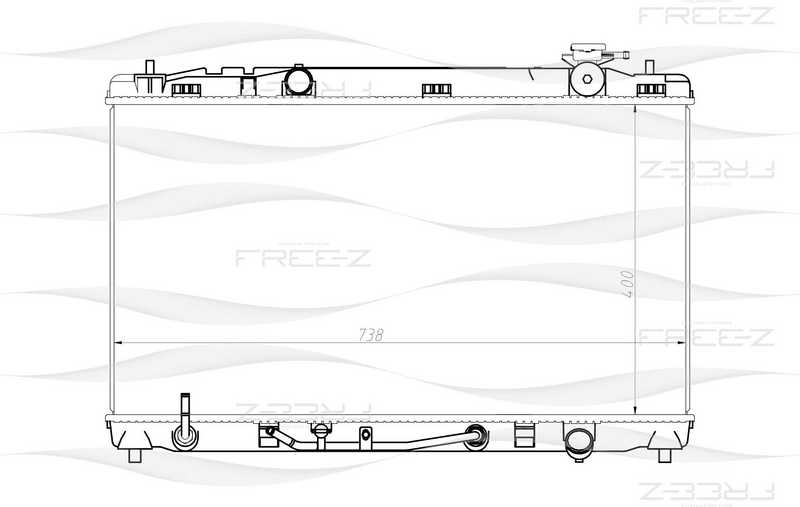 Радиатор TOYOTA Camry 06-> <b>FREEZ KK0193</b> - изображение