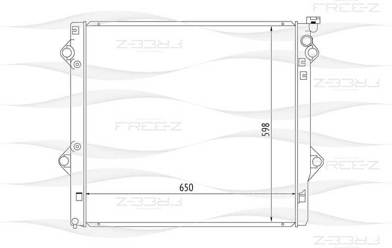 Радиатор TOYOTA Land cruiser 03-> <b>FREEZ KK0195</b> - изображение