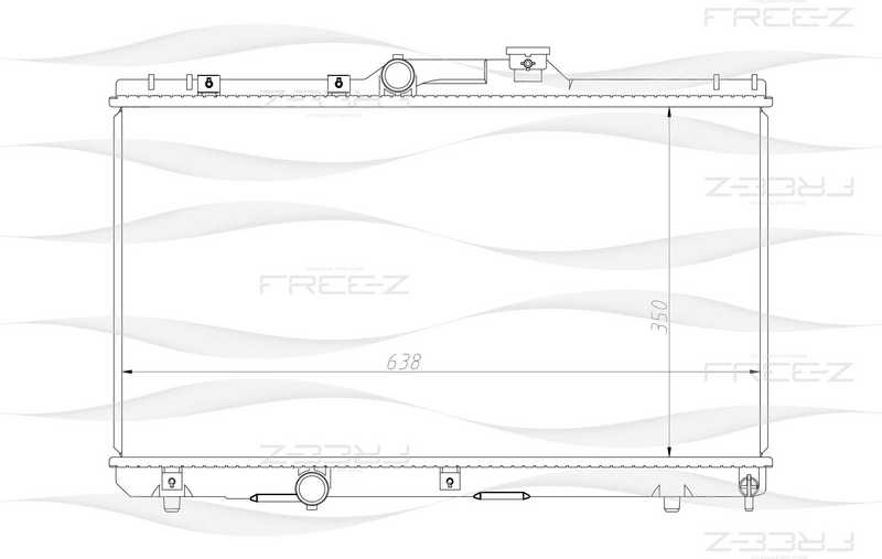 Радиатор TOYOTA Corolla/Levin/Sprinter 92-> <b>FREEZ KK0196</b> - изображение