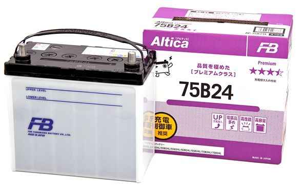 Аккумулятор узкоклеммный 60Ач 570А FURUKAWA BATTERY (FB) Altica PREMIUM 75B24R - изображение 1