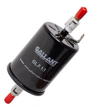 Фильтр топливный ВАЗ инж. хомут с клипсами <b>GALLANT GL.F.1.1</b> - изображение