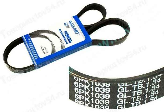 Ремень 6PK1039 ВАЗ 2180 Vesta с климат-контролем <b>GALLANT GL.TB.1.34</b> - изображение Ремень 6PK1039 ВАЗ 2180 Vesta с климат-контролем <b>GALLANT GL.TB.1.34</b> - изображение