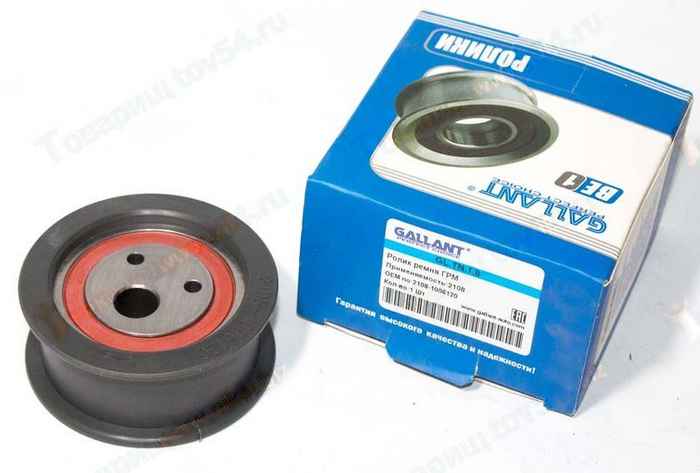 Ролик натяжителя ВАЗ 2108-2110 (8кл) нового образца <b>GALLANT GL.TN.1.8</b> - изображение Ролик натяжителя ВАЗ 2108-2110 (8кл) нового образца <b>GALLANT GL.TN.1.8</b> - изображение