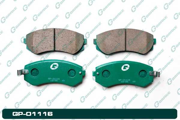 Колодки тормозные дисковые GP-01116 <b>G-BRAKE GP01116</b> - изображение