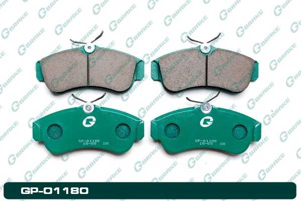 Колодки тормозные дисковые GP-01180 <b>G-BRAKE GP01180</b> - изображение