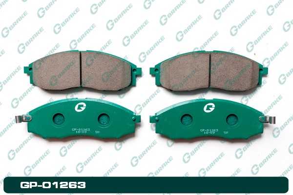 Колодки тормозные дисковые GP-01263 <b>G-BRAKE GP01263</b> - изображение