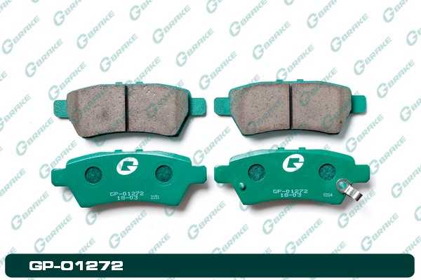 Колодки тормозные дисковые GP-01272 <b>G-BRAKE GP01272</b> - изображение