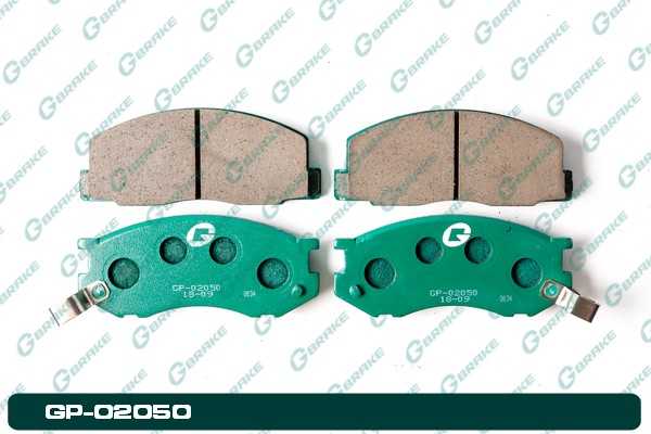 Колодки тормозные дисковые GP-02050 <b>G-BRAKE GP02050</b> - изображение
