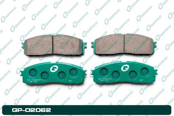 Колодки тормозные дисковые GP-02062 <b>G-BRAKE GP02062</b> - изображение