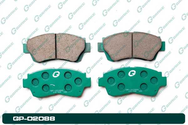 Колодки тормозные <b>G-BRAKE GP02088</b> - изображение Колодки тормозные <b>G-BRAKE GP02088</b> - изображение
