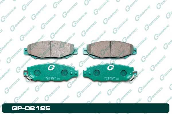 Колодки тормозные <b>G-BRAKE GP02125</b> - изображение