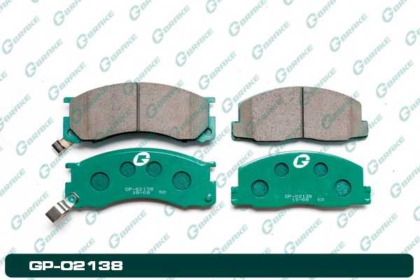 Колодки тормозные дисковые GP-02138 <b>G-BRAKE GP02138</b> - изображение